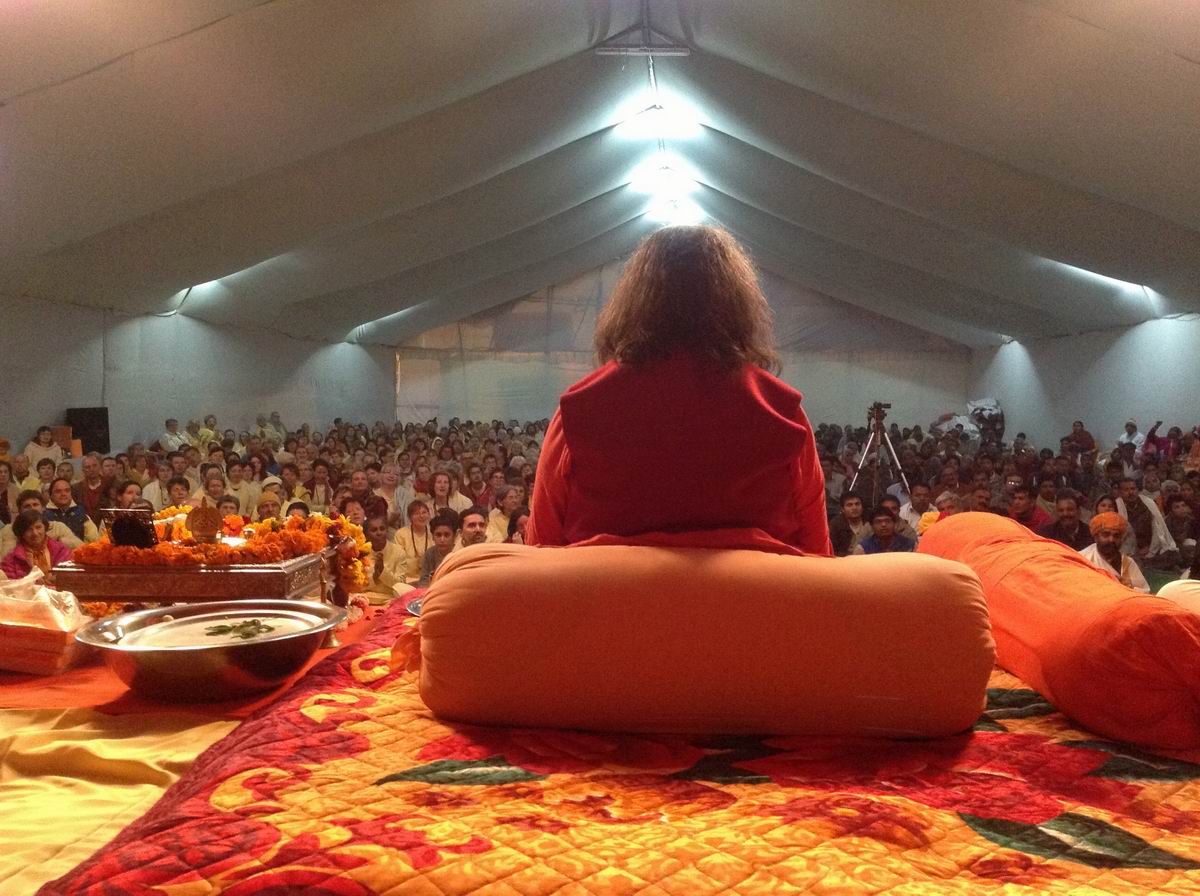 9 Satsang in our camp 9 Satsang in our camp