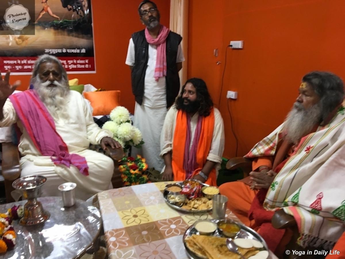 Meeting with Swami Adgadanandji Kumbha Mela 2019 Meeting with Swami Adgadanandji Kumbha Mela 2019