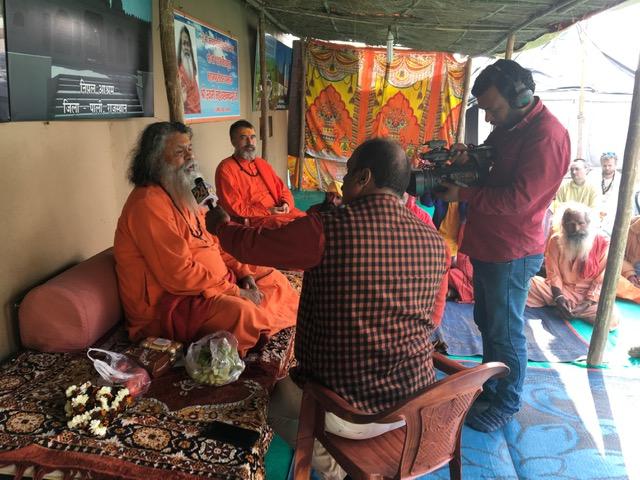 2019 Kumbh Mela , TV Interview tv interview