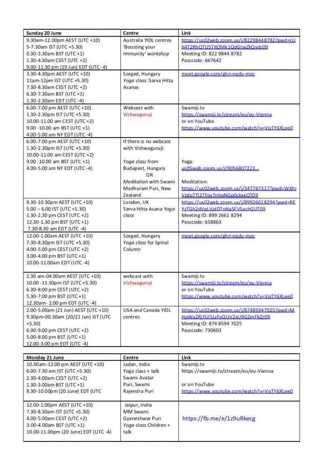 International Day of Yoga 2021 - Yoga in Daily Life free online events worldwide