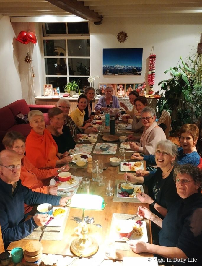 Swami Umapuri in The Netherlands, cooking workshop