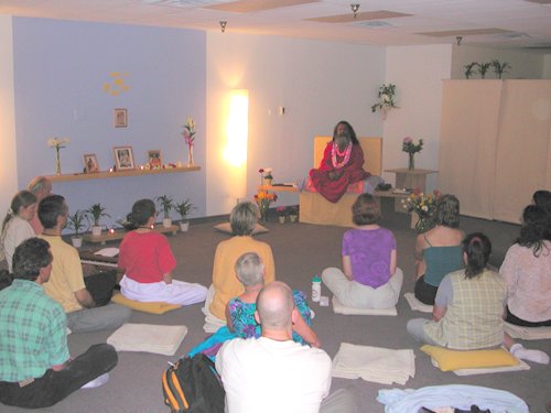 Satsang in the new ashram in Vancouver Satsang in the new ashram in Vancouver