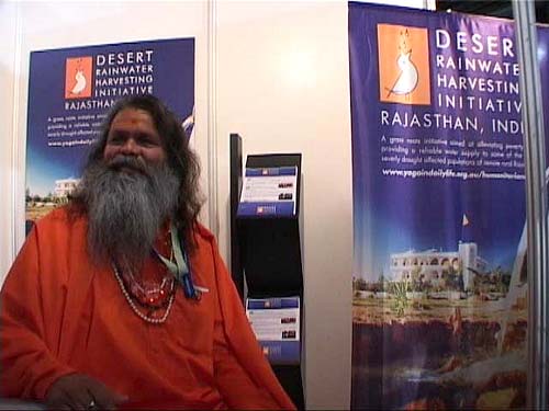 'Yoga in Daily Life' booth at the Water Dome, presenting the Rainwater Harvesting initiative for Rajasthan/India 'Yoga in Daily Life' booth at the Water Dome, presenting the Rainwater Harvesting initiative for Rajasthan/India