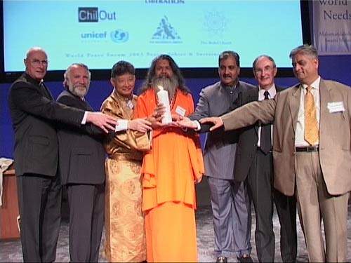 Holding the Peace candle Holding the Peace candle