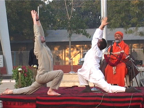 Visiting the Police Academy: Khatu Pranam exercise Visiting the Police Academy: Khatu Pranam exercise