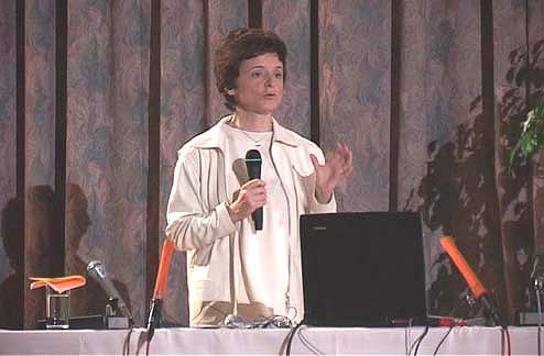 Harriet Bucher at her presentation 3