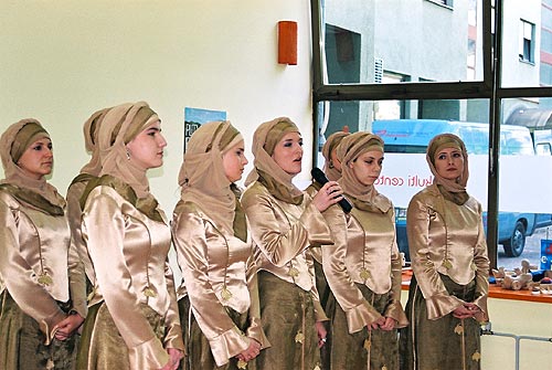 Multicultural performance at the opening ceremony Multicultural performance at the opening ceremony