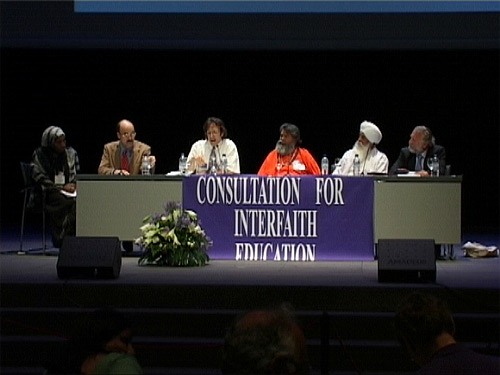 Swamiji at the Symposium on Interfaith Education Swamiji at the Symposium on Interfaith Education