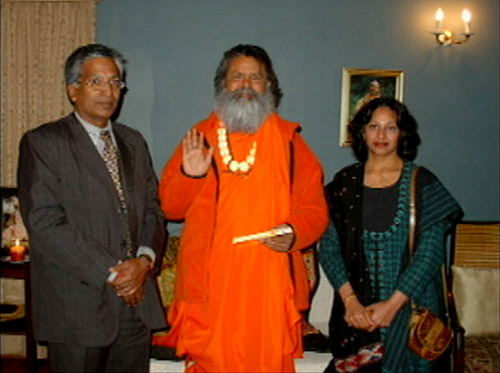 Swamiji with Mr. Suresh Gaul, Consul General of India Swamiji with Mr. Suresh Gaul, Consul General of India