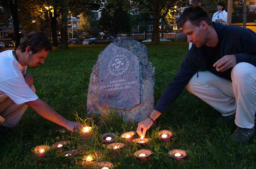 Candles for pease in Zagreb Candles for pease in Zagreb