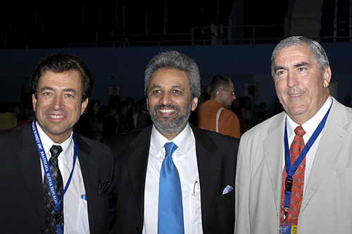 Ricaardoe Di Done, President of the Organization for the Protection of Children’s Rights, Bawa Jain, Secretary General of the World Council of Religious Leaders, Dr. Timi Ecimovic, an eminent climate change scientist, researcher and lecturer Ricaardoe Di Done, President of the Organization for the Protection of Children’s Rights, Bawa Jain, Secretary General of the World Council of Religious Leaders, Dr. Timi Ecimovic, an eminent climate change scientist, researcher and lecturer