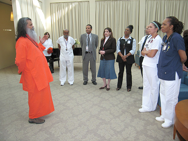 His Holiness Swamiji at the New York-Presbyterian University Hospital of Columbia and Cornell His Holiness Swamiji at the New York-Presbyterian University Hospital of Columbia and Cornell