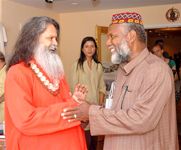 His Holiness Swamiji with Imam Johari Abdul-Malik His Holiness Swamiji with Imam Johari Abdul-Malik