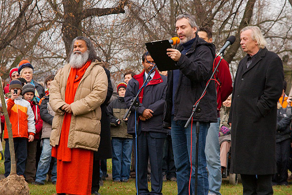 Planting a Peace Tree in Prague Planting a Peace Tree in Prague